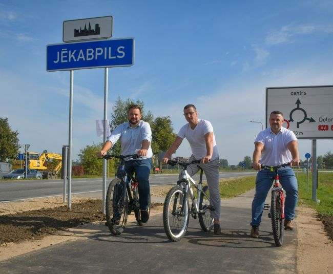 Oktobrī svinīgi atklās veloceliņu no Jēkabpils līdz Salai