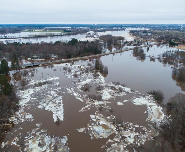 Salas pagasts plūdu laikā - 29.februārī