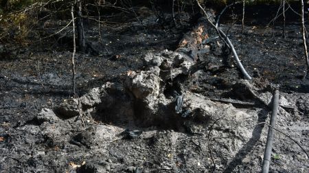 Ugunsgrēka teritorijā Rožu purvā turpinās situācijas uzraudzība