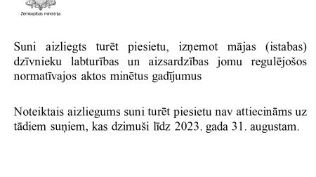 Izmaiņas mājdzīvnieku turēšanā, pavairošanā, atsavināšanā - Zemkopības ministrijas prezentācija