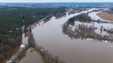 Salas pagasts plūdu laikā 29.februārī