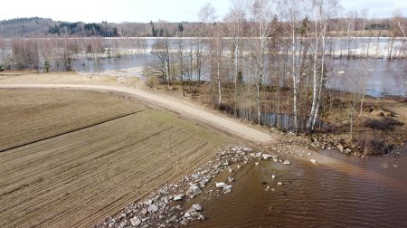 Plūdi Krustpils pagasta Klauģos un Peņigās - 1.marts