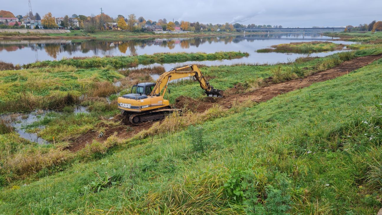 Jēkabpilī sākas Daugavas dambja būvdarbi