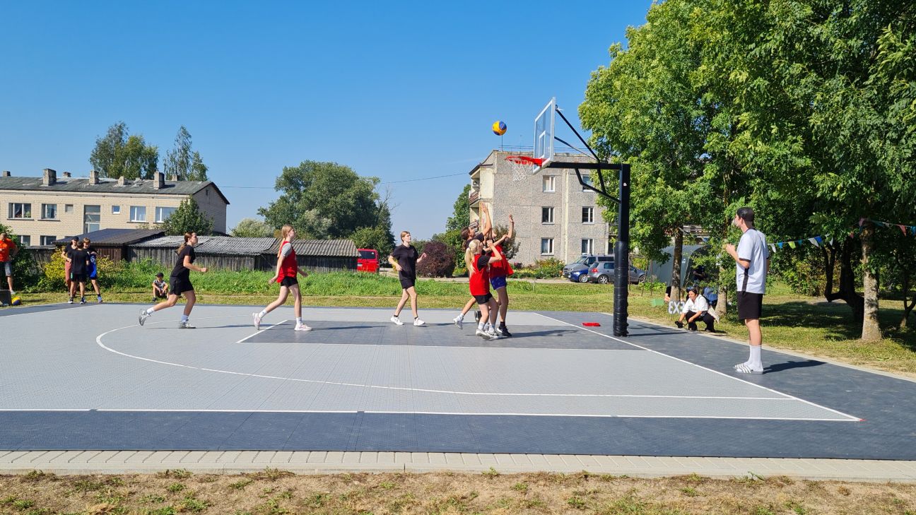 Rudzātu jaunajā 3x3 basketbola laukumā norisinās pirmais turnīrs