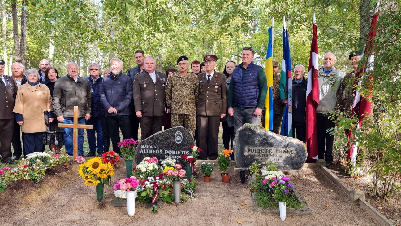 Piemin Latvijas Brīvvalsts Armijas virsnieku Alfrēdu Porieti